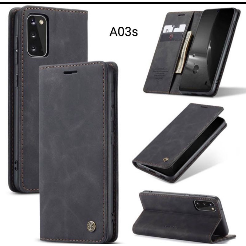 Case Samsung A03s / A03 / A02s / A02 / M02 Flipcase Dompet Kulit Leather Original Premium Case Cover