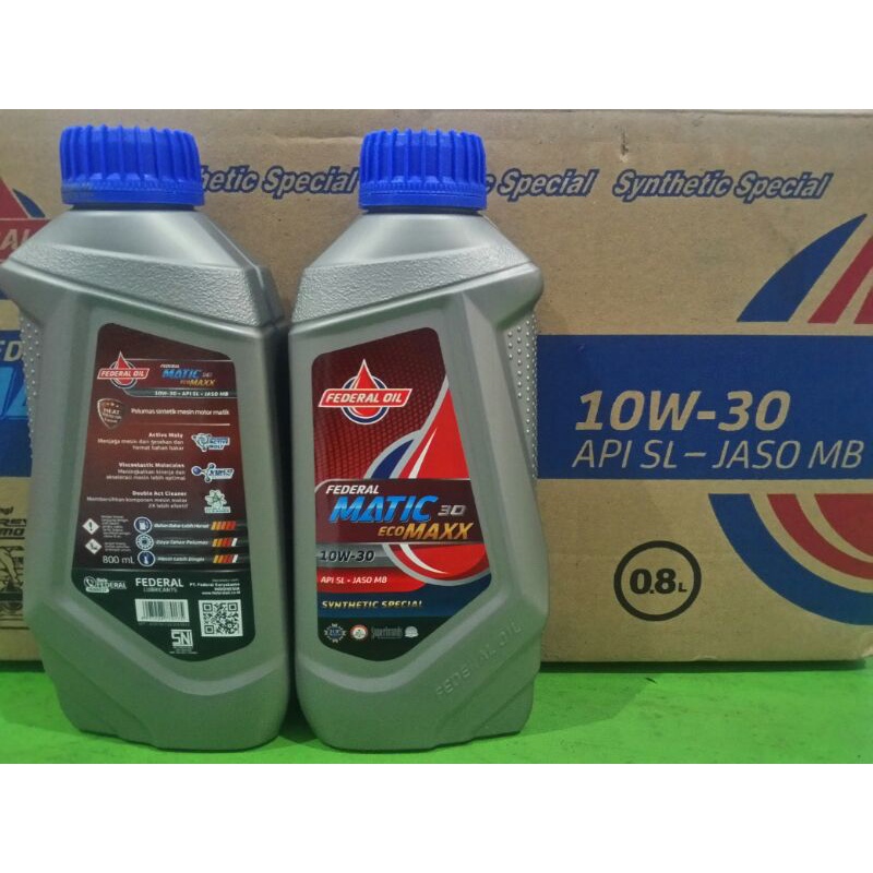Oli Federal Matic Ecomax oli motor Honda matic 800 ml OLI FEDERAL MATIC ECOMAX 800 ml OLI FEDERAL MA