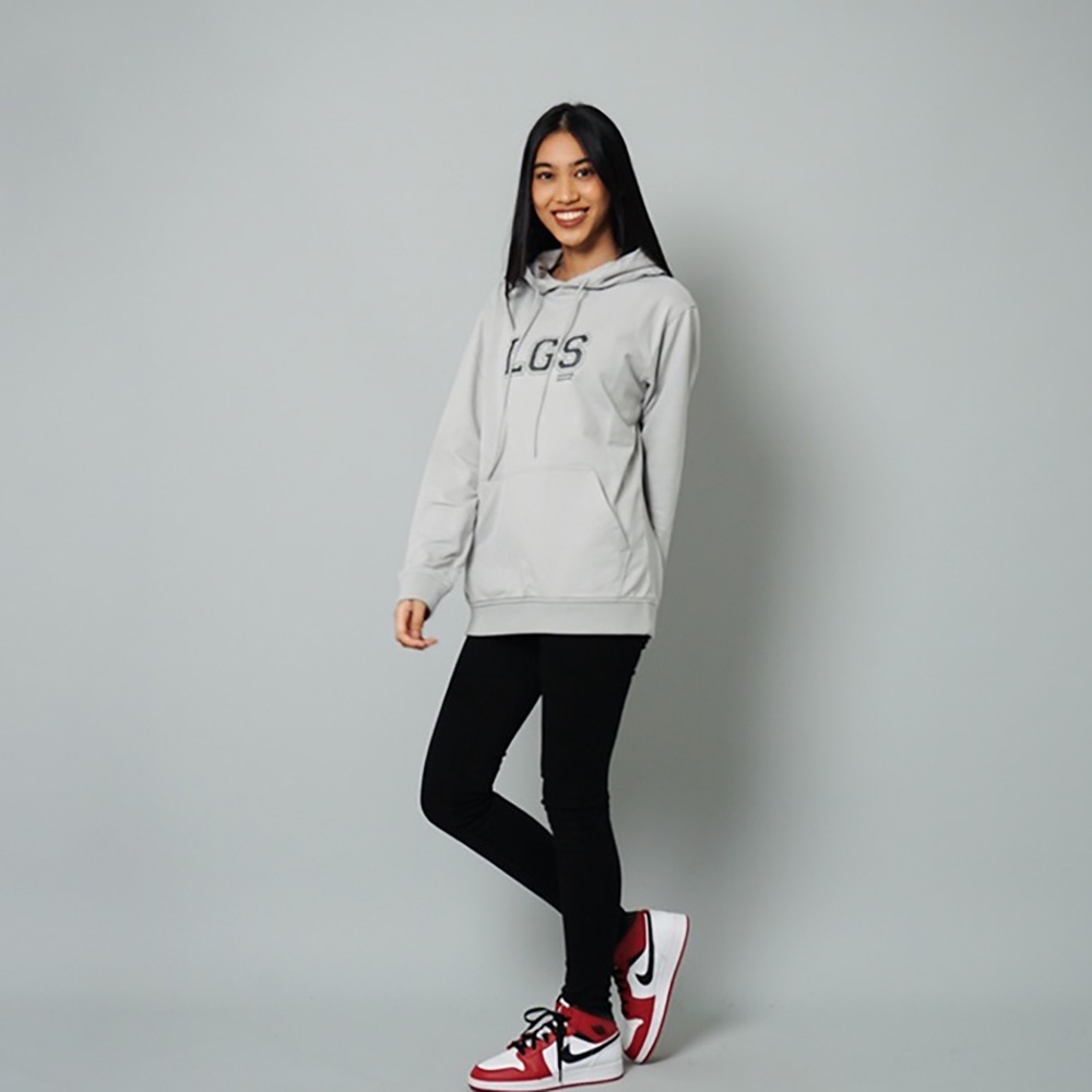 LGS Street - Logo Varsity Hoodie - Basic - Streetwear - Abu - Unisex - SH.10.R005.006