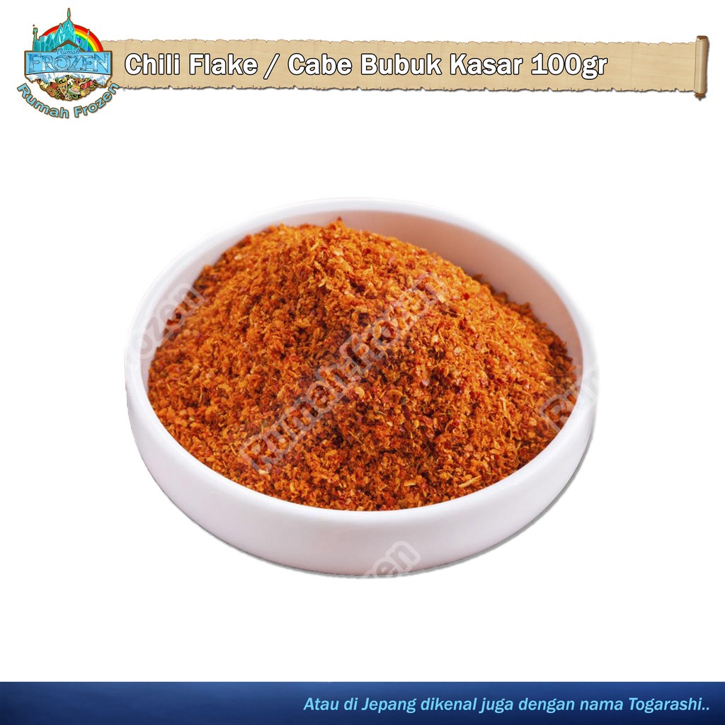 

Cabe Bubuk Kasar 100gr - Chilli Flake Powder - Cabe Rawit Kasar