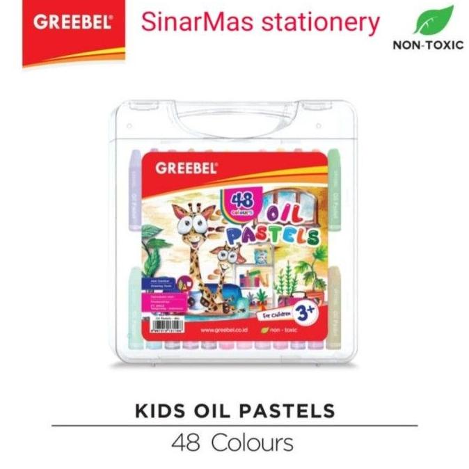 

Crayon 48 Warna Greebel / Greebel Oil Pastels 48 Colours Non Toxic