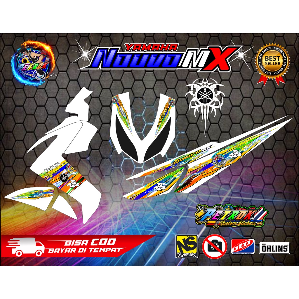Striping Variasi Nouvo Mx Stiker Yamaha Nouvo Mx Thailook Hologram