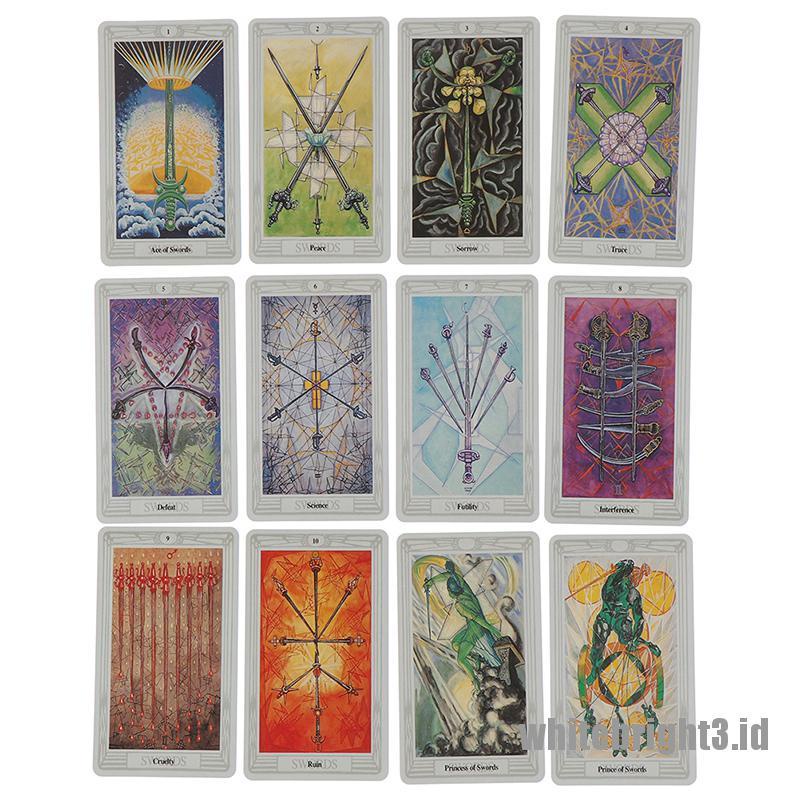 (white3) 78 Kartu Tarot Crowley Thoth Mesir