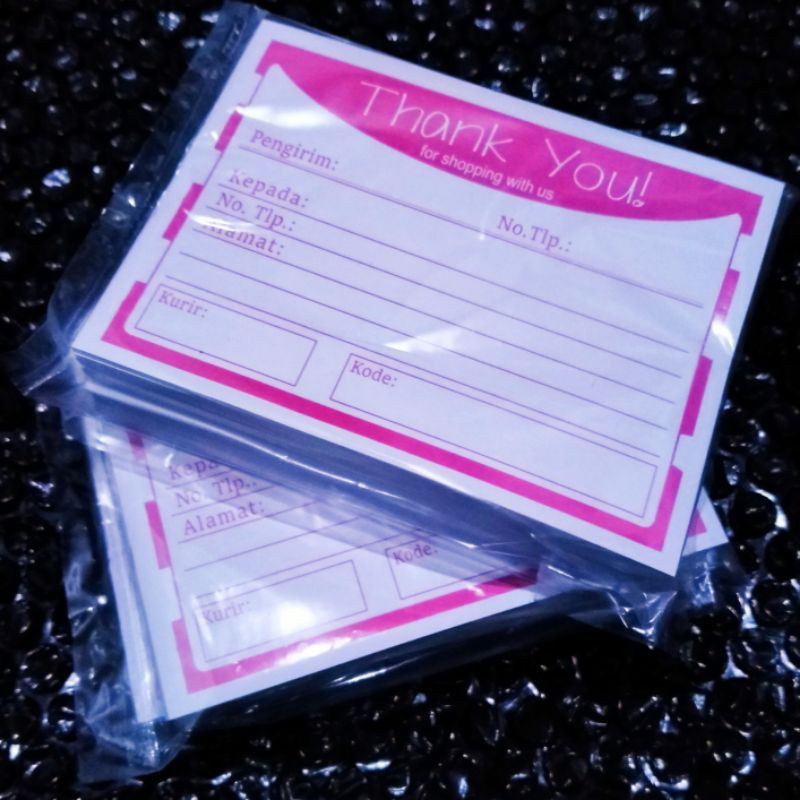 

Label Pengiriman Online Shop Cantik