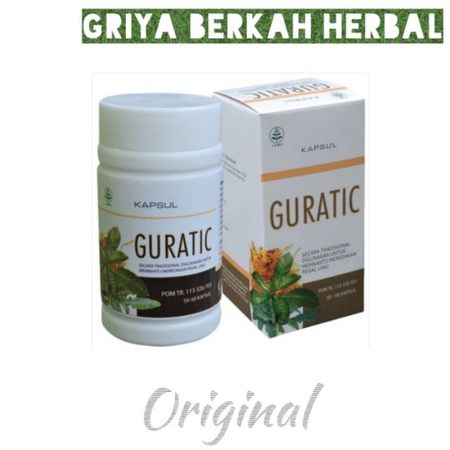 

Herbal mengobati asam urat dan rematik dengan kapsul guratic alami