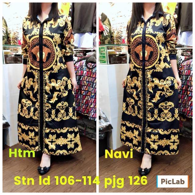 Jl gamis versace fashion premium import