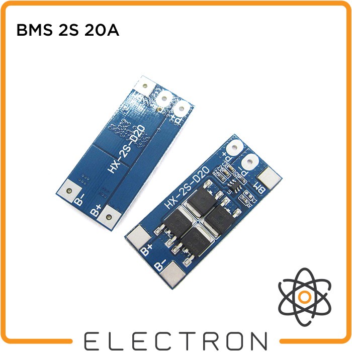 BMS 2S 20A Peak 13A Continuous 18650 Lithium Li-Ion Battery Module