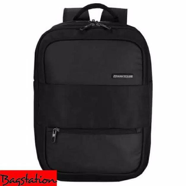 (SaleJualDijual) Tas Ransel Laptop Pria Wanita Backpack Bodypack Navy Club Original - Hitam