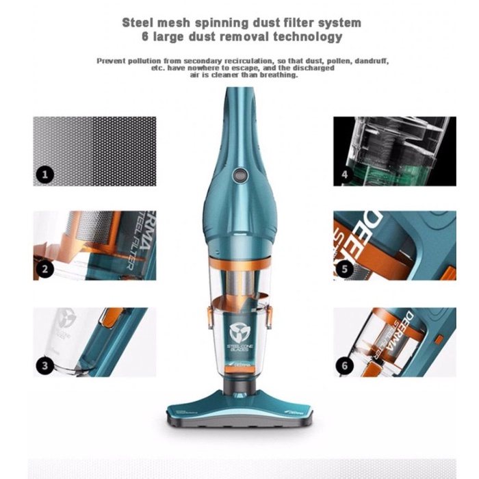 Deerma DX900 Handheld Vacuum Cleaner Penyedot Debu 2 in 1