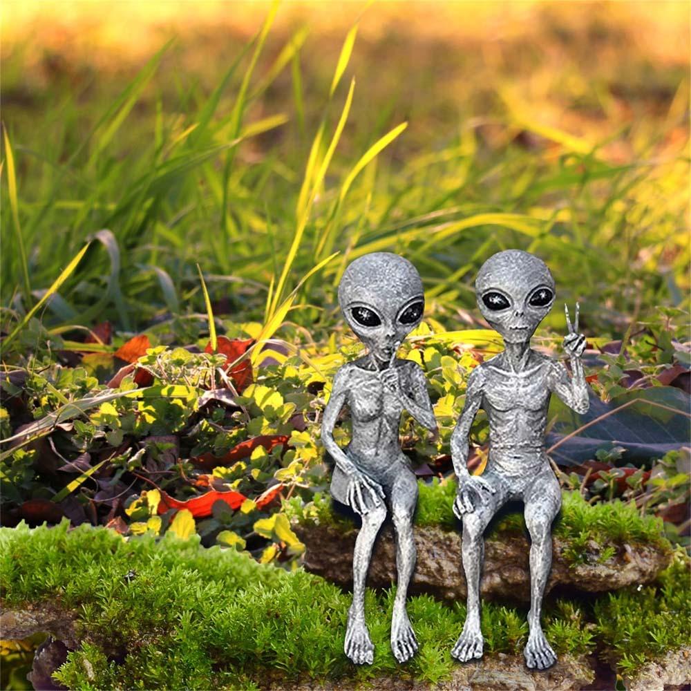 Nickolas1 Skeleton Figure Ornamen Halaman 15 cm Hadiah Tubuh Figure Mainan Luar Angkasa Patung Alien Tengkorak Tengkorak Model Pose Skeleton Model Manusia