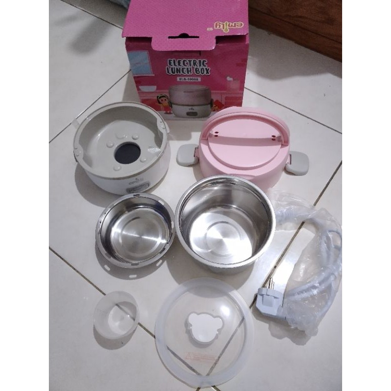 emily electric lunch box/Tempat Bekal Makan Stainless