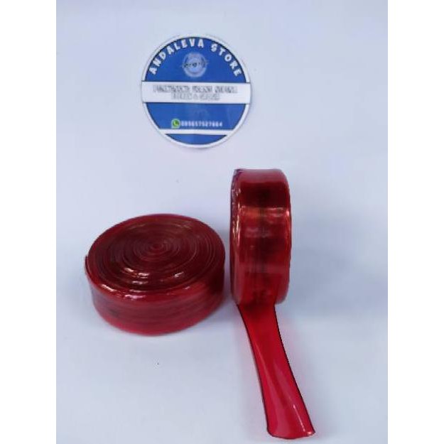 [KODE PRODUK 8313] Karet Pelindung frame & fork MTB THRILL BMX  Sepeda Warna Merah  L2cm P5meter Ber