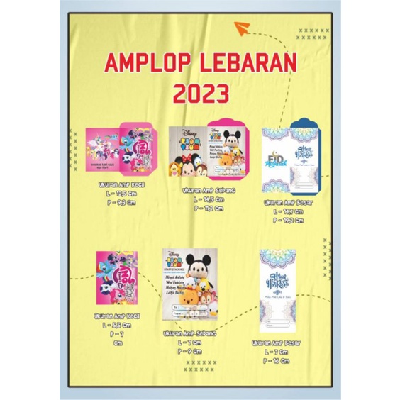 

promo amplop lebaran karakter kecil murah