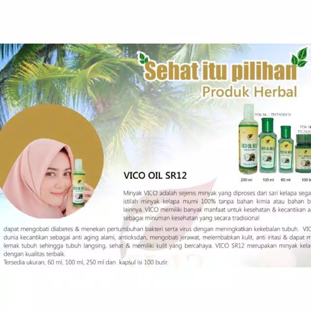 Minyak Kelapa Murni / VICO OIL / Minyak Kelapa Asli / BPOM Minyak VICO