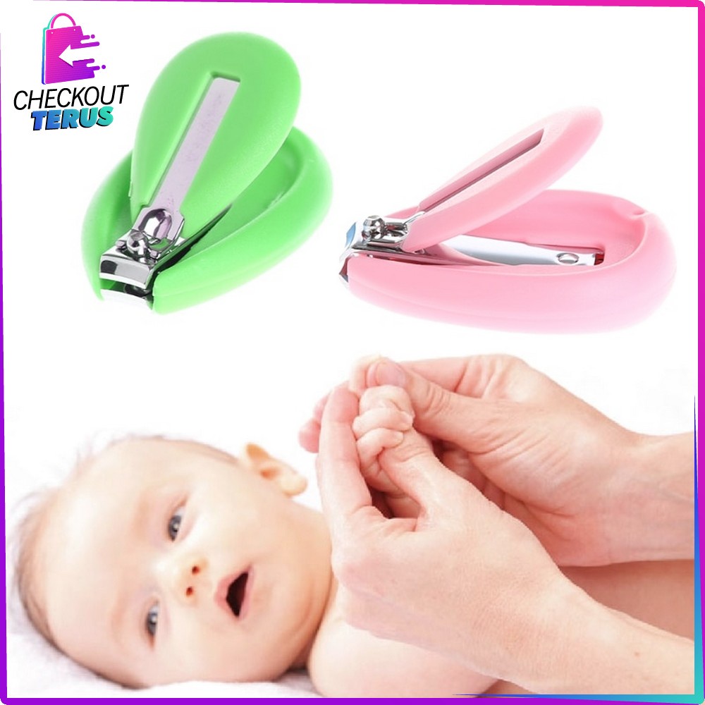 CT C54 Gunting Kuku Bayi Set Jepit Kuku Mini Anak Anti Slip Nail Clipper Gunting Kuku Portable Aman Untuk Bayi