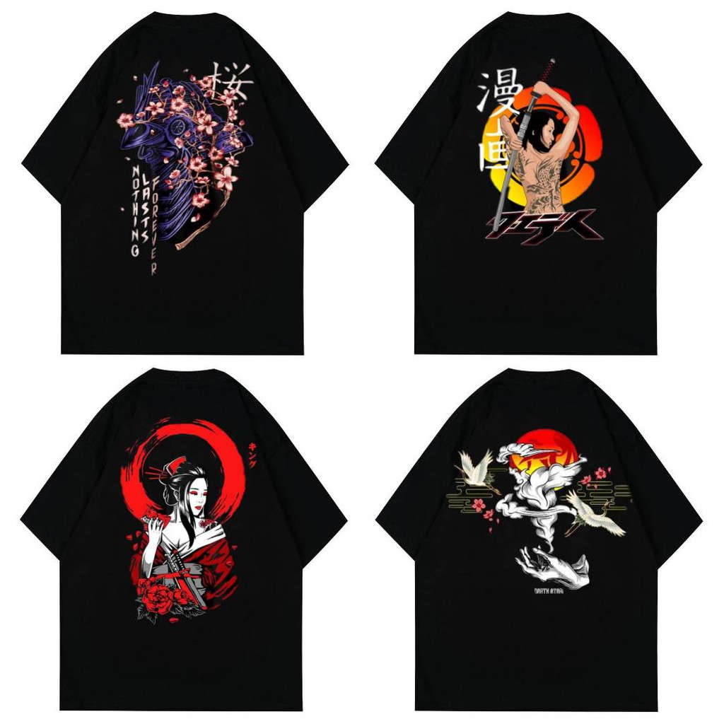  KAOS  SAMURAI Samurai Pedang BAJU  KOREA KAOS  KOREA 