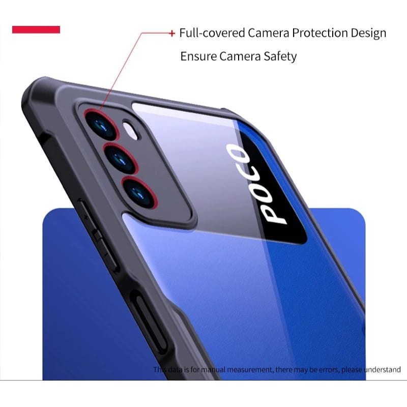 PROMO Case Xiaomi Poco X3 Pro / Poco M3 / Poco X3-X3 NFC TPU Shockproof Casing Transparan 3-IN-1