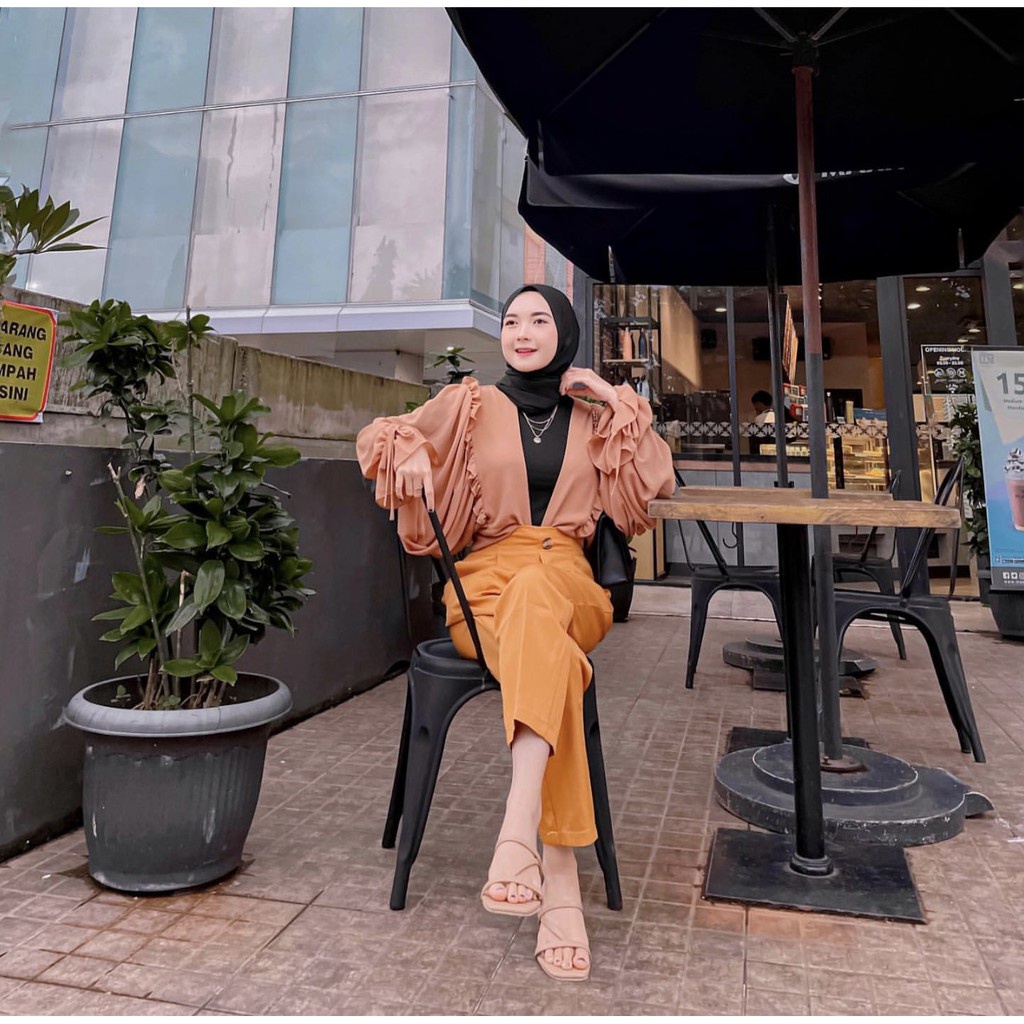 CARDIGAN APRILA / KARDIGAN RUFFLE BASIC BALONA / APRILIA CARDI