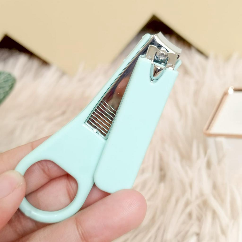 Gunting Kuku Polos Warna Pastel / Nail Clipper Soft Colour Harga Murah / Gunting Kuku ukuran Kecil Ready 5 Warna Kualitas Impor Terbaik bisa COD