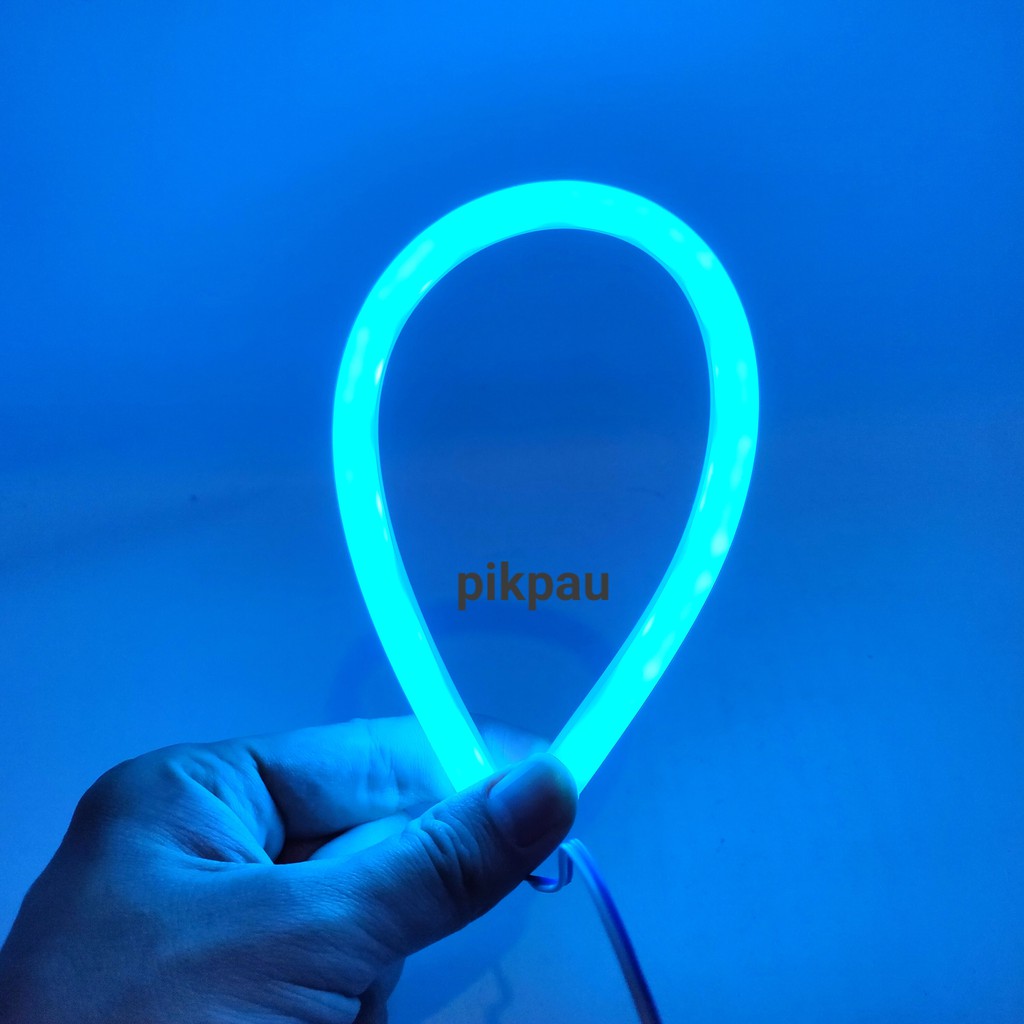 Lampu LED Alis Flexible Alis Motor 30cm LED Warna Ice Blue