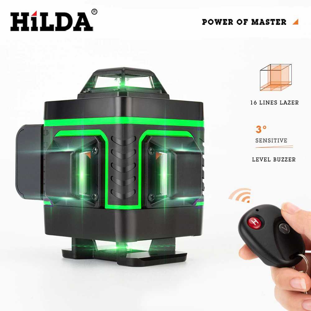 Hilda Mesin Self Leveling 16 Line Laser 4D Remote LD-515