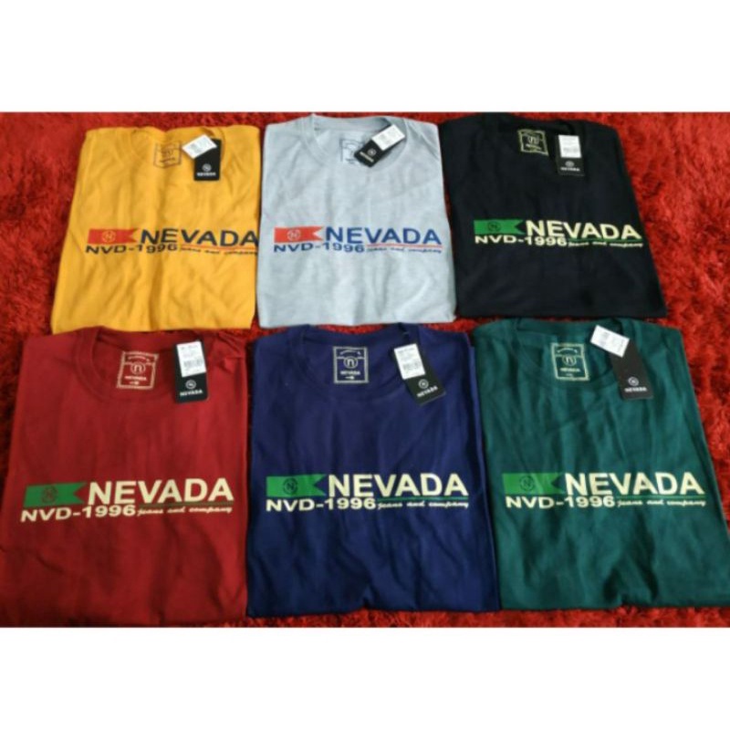 kaos Nevada cowok premium terbaru kaos cowok model kekinian kaos cowok cewek model terbaru