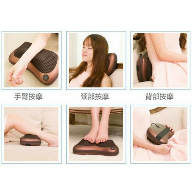 ALAT PIJAT LEHER CAR N HOME koSHIATSU CAR MASSAGE PILLOW