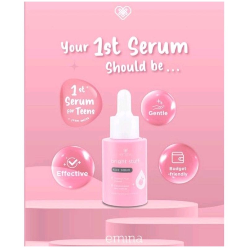 EMINA BRIGHT STUFF FACE SERUM 30ML CERAH GLOWING