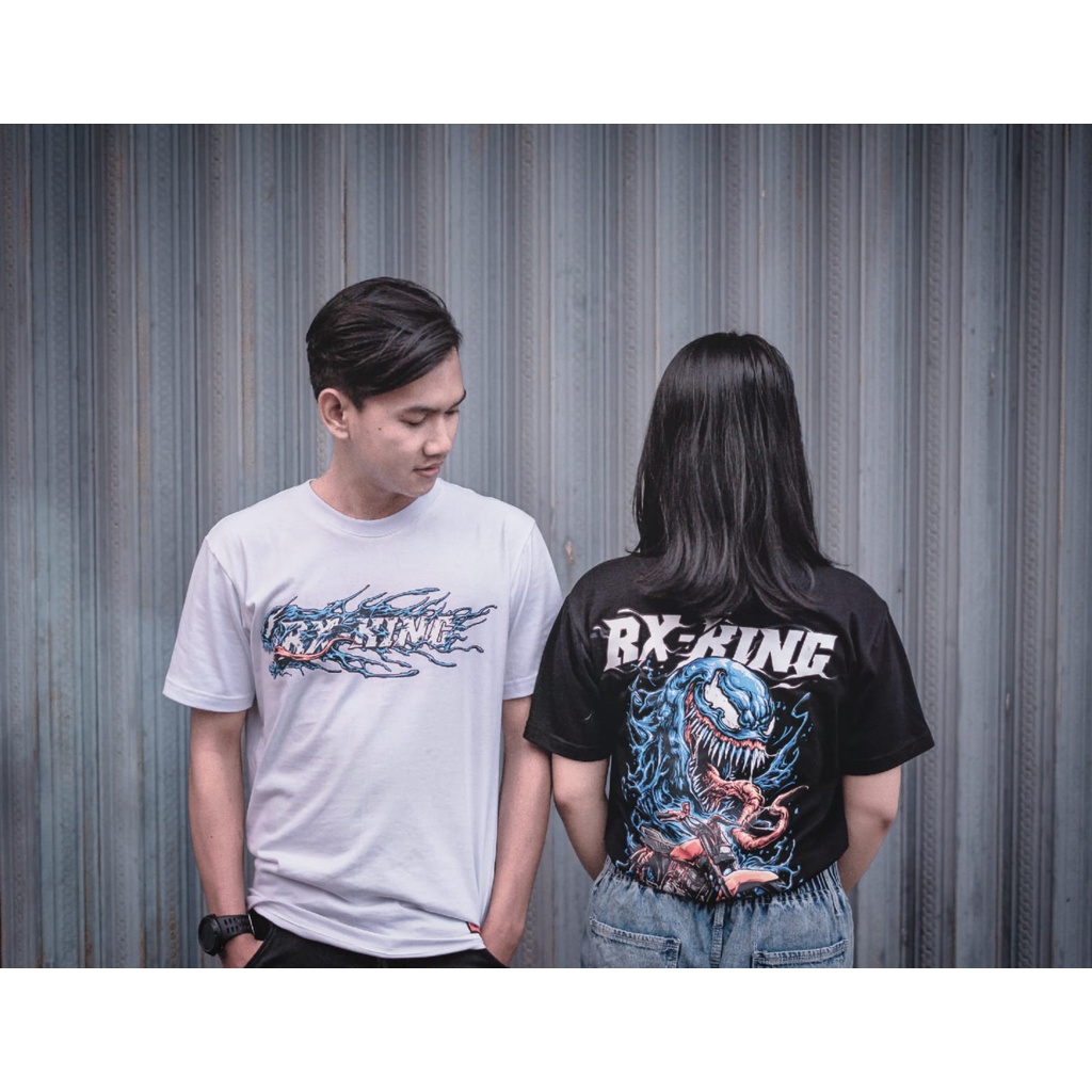 kaos RX king VENOM KAOS MOTOR YAMAHA RXKING SUPER HERO VENOM MARVEL TSHIRT KOMUNITAS RXKING VENOM OR