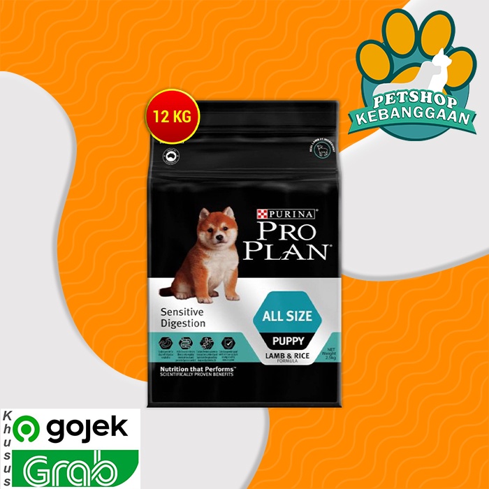 GOSEND Makanan Anjing Pro Plan Puppy Sensitive Digestion 12kg Dog Food 12 kg