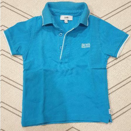 PRELOVED ORI Hugo Boss Polo Biru Baju Bayi 18 bulan