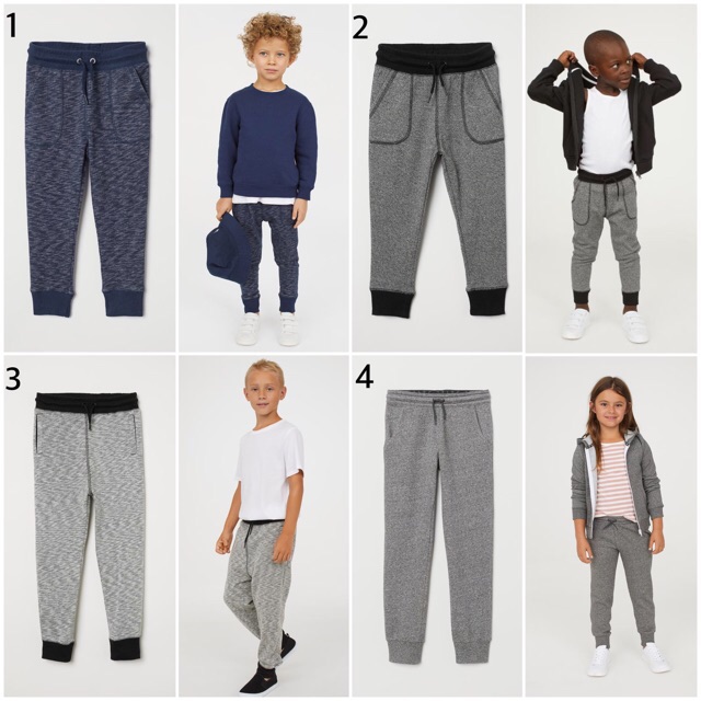  H M  Original Celana  Jogger  Anak Unisex Shopee Indonesia
