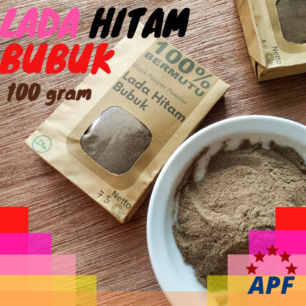 

Lada hitam Bubuk Black pepper Powder Asli Premium Halus 100 gram