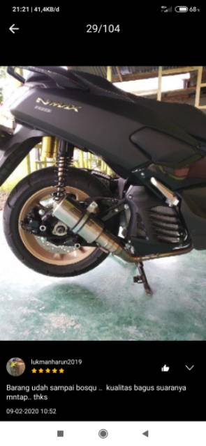 Knalpot Racing SC PROJECT NMAX AEROX LEXI PCX XMAX ADV VARIO BEAT SCOPY MIO DLL-3