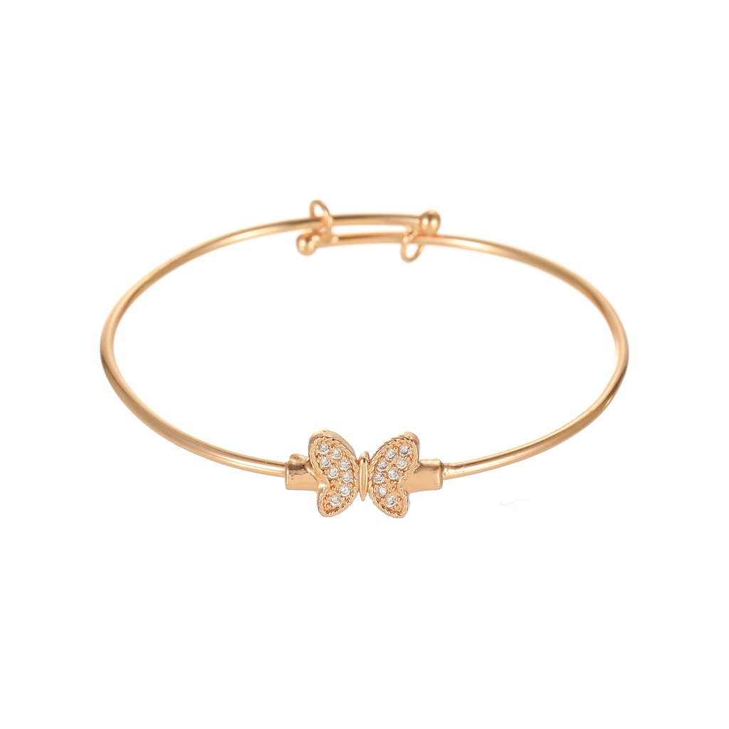 ♥✅COD✨Titanium Set Perhiasan Anak Perempuan Satu Set Kalung Cincin Gelang Anting D463