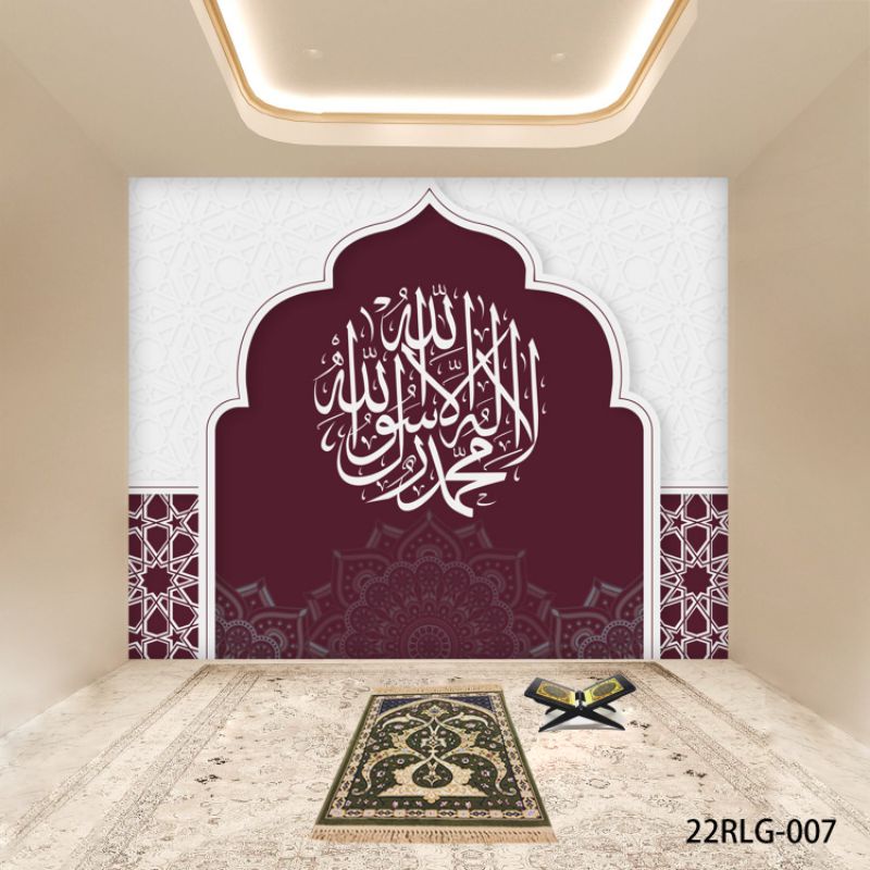 Wallpaper Dinding 3D Custom Islami Mihrab Masjid (22RLG-007)