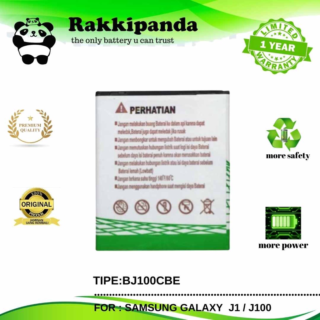 (R/K)- RakkiPanda - BJ100CBE Samsung Galaxy J1 / J100 Batre Batrai Baterai