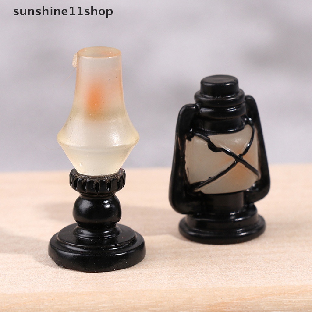 (SHO) Miniatur Lampu Minyak Skala 1: 12 Untuk Dekorasi Rumah Boneka