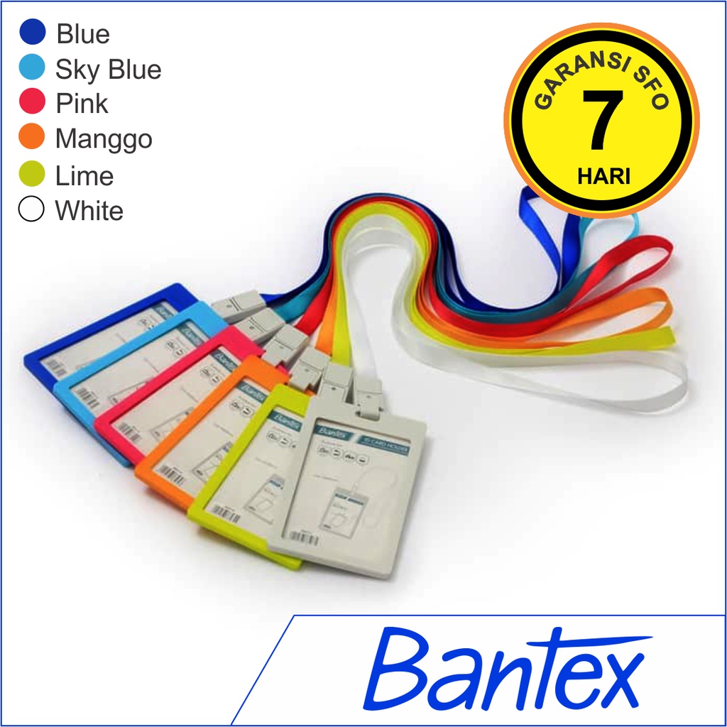 

ID Card Holder Bantex Potrait + Lanyard (54mm x 90mm) - SFO Semarang Official