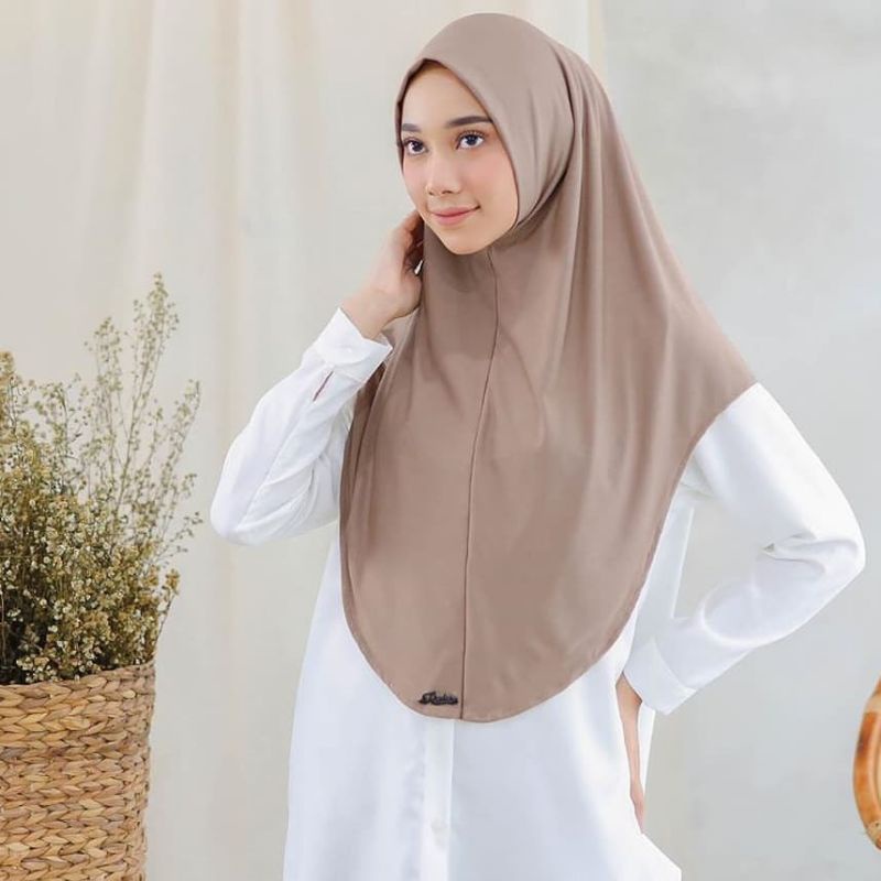 Jilbab Hijab Kerudung Bergo khimar Instan Daily Instant Syari Zaida Syria Non Pet Jersey Simple Polos Terbaru Kekinian Murah