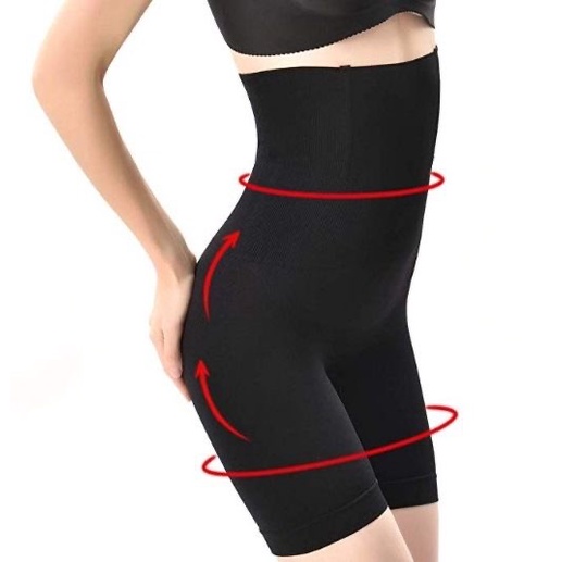 CELANA KORSET SLIMMING HIGH WAIST BOXER CELANA PELANGSING HITAM KREM M - L , XL - XXL SOFIE