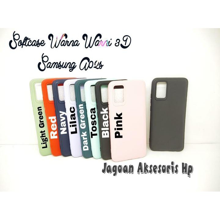 SoftCase Warna Warni Samsung A02S A025F 6.5 Inch with 3D Camera Casing Candy Macaron Pelindung Camer