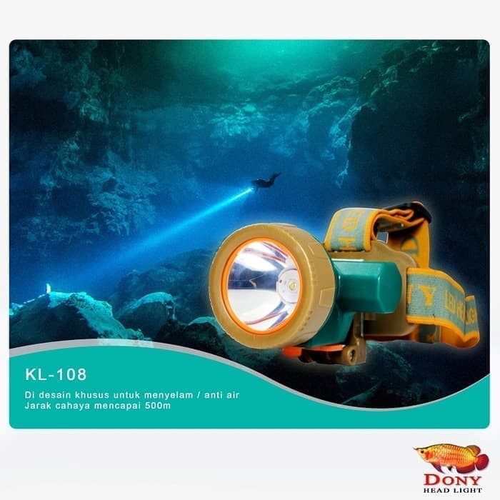 Senter Kepala Dony KL-108 DIMMER Original LED