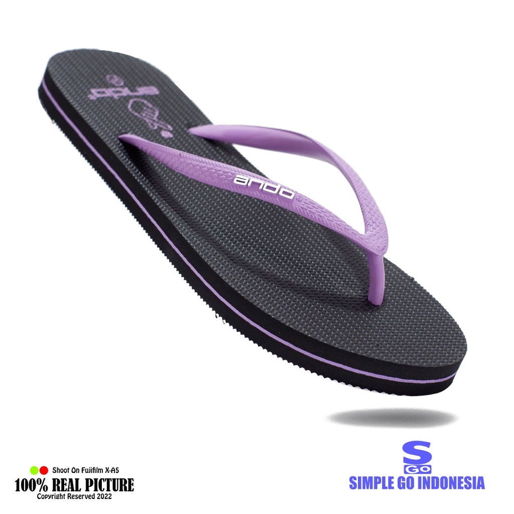 Ando Nice Like Sandal Jepit Rumah Wanita Sendal Ladies Japit Karet Original Flat