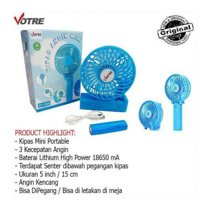 Kipas Angin Mini / kipas saku Portable Votre