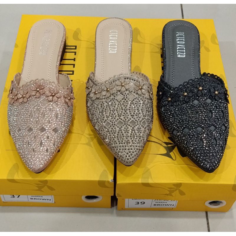 SEPATU PENGANTIN PETER KEIZA/SEPATU SELOP PETER KEIZA