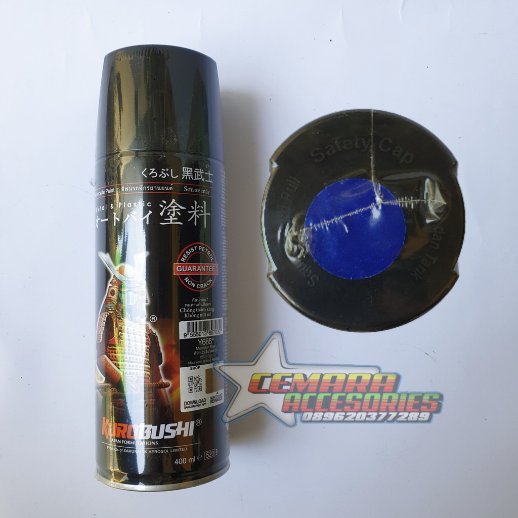 

Pilox Samurai Paint Movistar Blue Y688 400ml - Cat Semprot