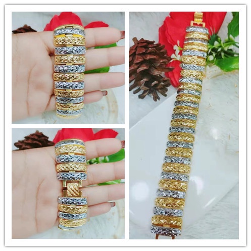 Gelang Xuping Lapis Emas 24K Perhiasan Fashion F48-50