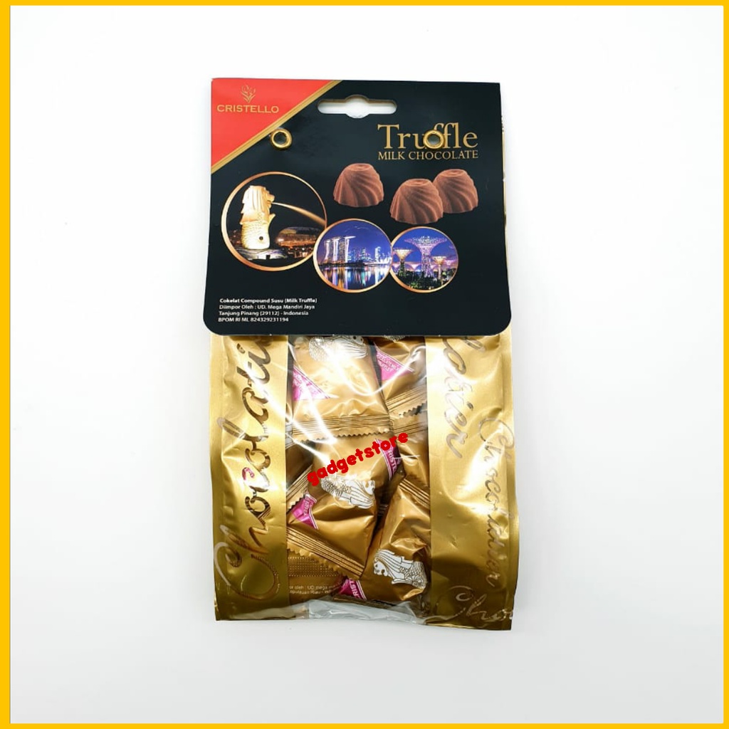 

Coklat cristello Truffle logo Singapore 150gram