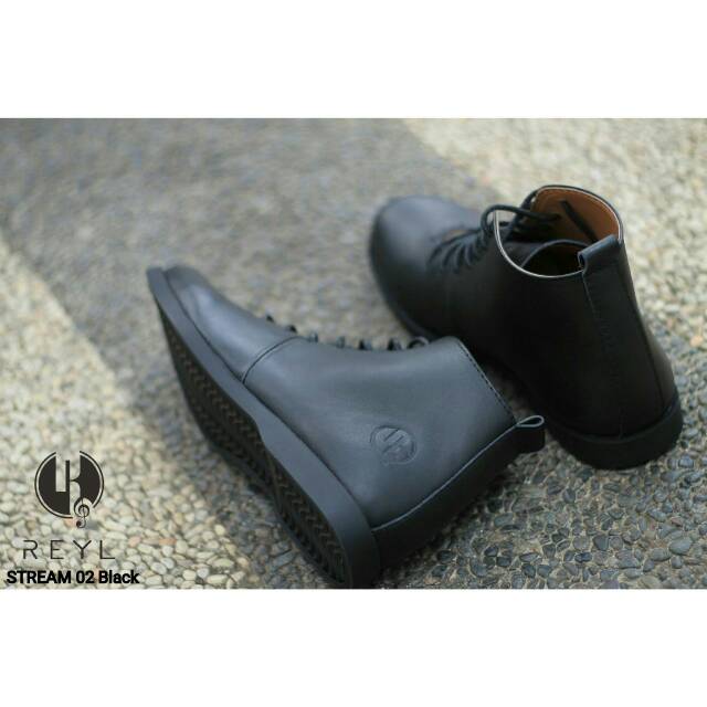 SEPATU FORMAL BOOT KULIT 100% ASLI